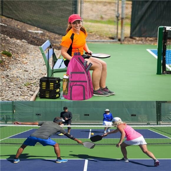 Pickleball Bag - Pickleball Bags for Women Men - Pickleball Backpack - - Picture 7 of 16